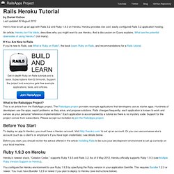 Rails on Heroku