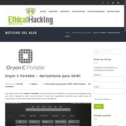Oryon C Portable – Herramienta para OSINT