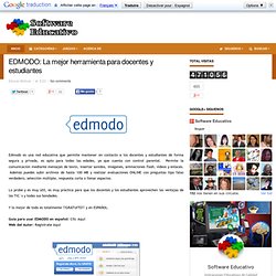 EDMODO: La mejor herramienta para docentes y estudiantes