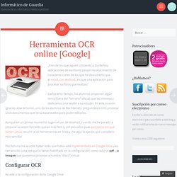 Herramienta OCR online [Google]