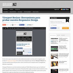 Viewport Resizer: Herramienta para probar nuestro Responsive Design