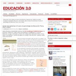 Varias herramientas 2.0 para el aprendizaje de Educación Física, Ocio y Salud