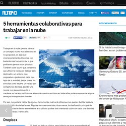 5 herramientas colaborativas para trabajar en la nube en ALT1040 (Productividad)