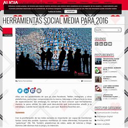 Herramientas Social Media para 2016