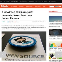 Sitios web con herramientas en linea para desarrolladores