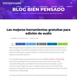 Herramientas gratuitas para edición de audio