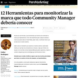 12 Herramientas para monitorizar la marca que todo Community Manager debería conocer