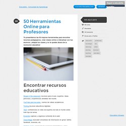 50 Herramientas Online para Profesores - Educabilia