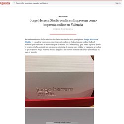 Jorge Herrera Studio confía en Impresum como im... - impresum - Quora