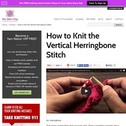 Vertical Herringbone Stitch