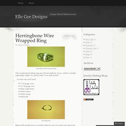 Herringbone Wire Wrapped Ring