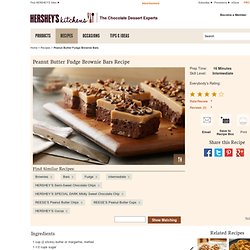 Peanut Butter Fudge Brownie Bars Recipe