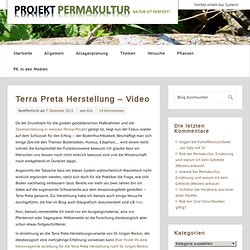 Herstellung von Terra Preta