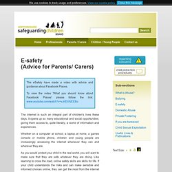 Hertfordshire SCB - E-safety - Advice for Parents/ Carers