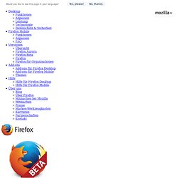 Zukünftige Firefox-Versionen
