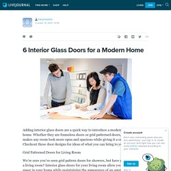 6 Interior Glass Doors for a Modern Home: herymeelon — LiveJournal