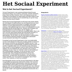 Het Sociaal Experiment