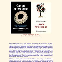 Canon Heterodoxo - Antonio Enrique