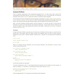 Instant Python