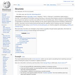 Heuristic