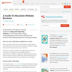 A Guide To Heuristic Website Reviews - Smashing UX Design