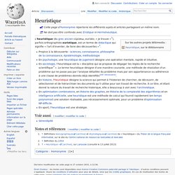 Heuristique