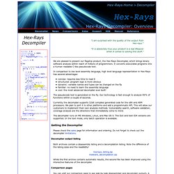 Hex-Rays Decompiler