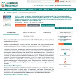 Hexylene Glycol Market - Coronavirus Impact Analysis and Forecasts