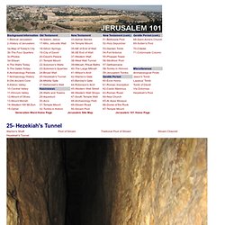Hezekiah's Tunnel - Jerusalem 101
