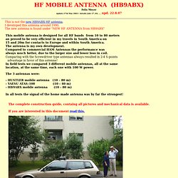 HF Mobile Antenna HB9ABX