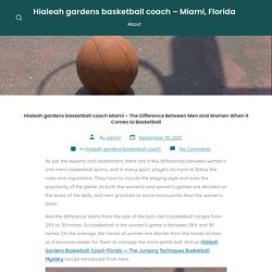 Hialeah gardens basketball coach Miami – The Difference Between Men and Women When It Comes to Basketball – Hialeah gardens basketball coach – Miami, Florida