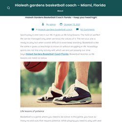 Hialeah Gardens Basketball Coach Florida – Keep your head high! – Hialeah gardens basketball coach – Miami, Florida