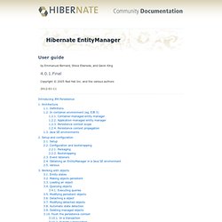 Hibernate EntityManager 4.0.1