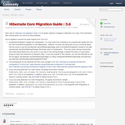 Hibernate Core Migration Guide : 3.6 - JBoss Community