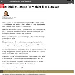 The hidden causes for weight-loss plateaus