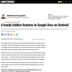 6 handy hidden features in Google Docs on Android