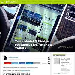 Tesla Model S Hidden Features, Tips, Tricks & Tidbits
