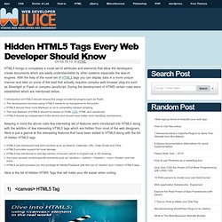 Hidden HTML5 Tags Every Web Developer Should Know