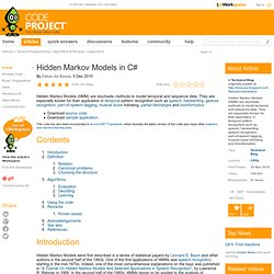 Hidden Markov Models in C#