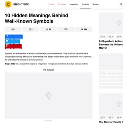 10 Hidden Meanings Behind Well-Known Symbols