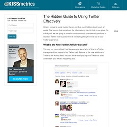 The Hidden Guide to Using Twitter Effectively