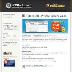 Protect your private folders