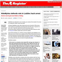 HideMyAss defends role in LulzSec hack arrest
