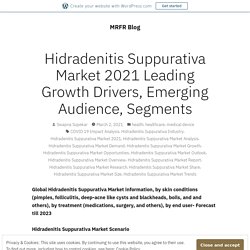 Hidradenitis Suppurativa Market 2021 Leading Growth Drivers, Emerging Audience, Segments – MRFR Blog