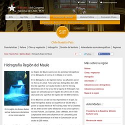 Hidrografía Región del Maule —