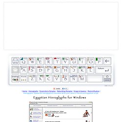 Hieroglyphic Typewriter Egyptian Hieroglyphic Name Translator alphabet writer