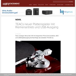 netmagazine - TEACs neuer Plattenspieler mit Riemenantrieb und USB-Ausgang