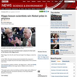 Higgs boson scientists win Nobel prize in physics