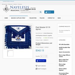 Past Master 0119 Apron