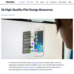 36 High-Quality Flat Design Resources
